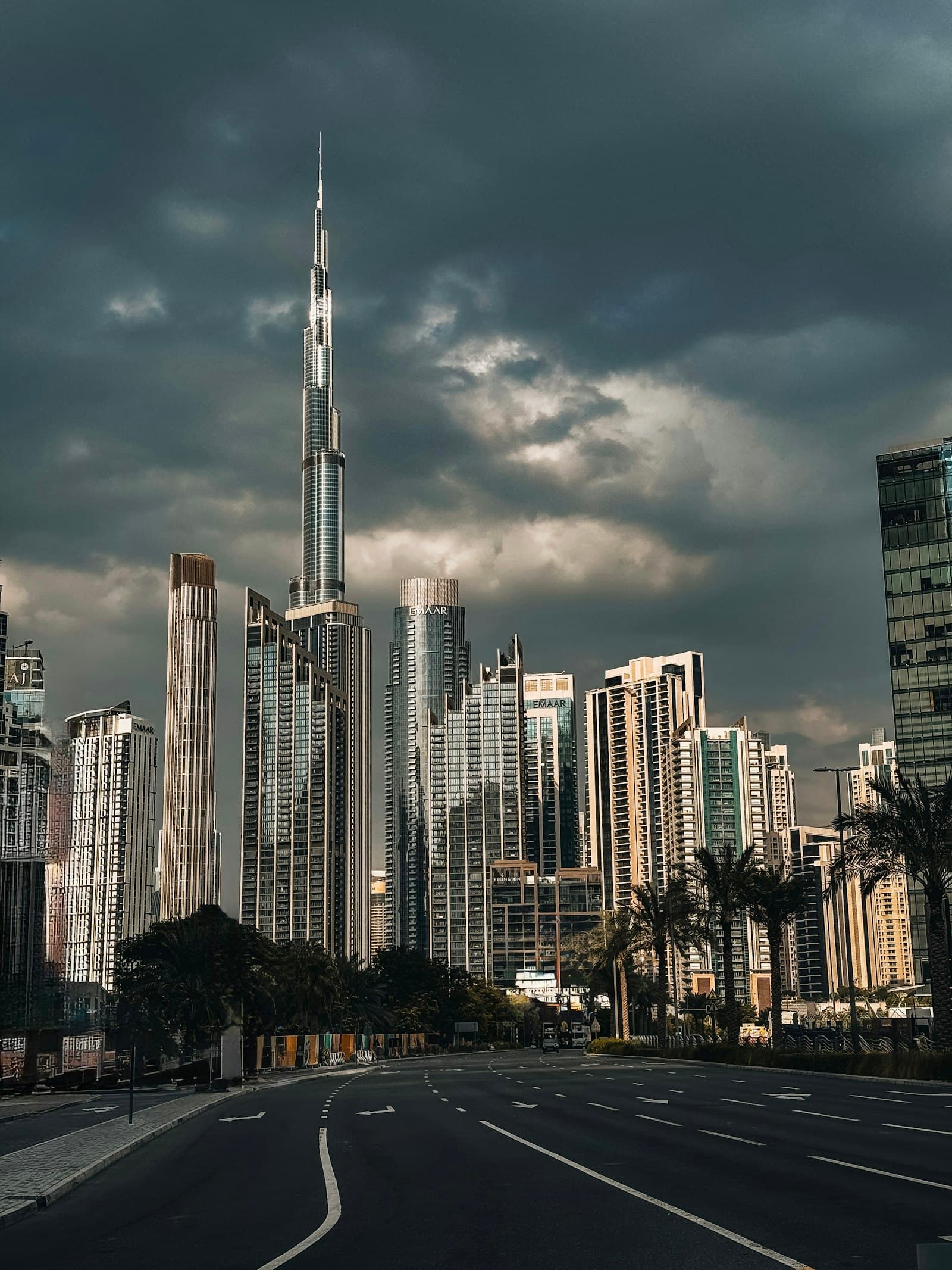 High-rise residential tower rising above Downtown Dubai, Al Wasl, Dubai